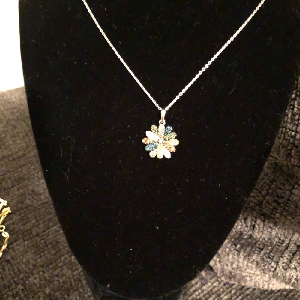 🔥🔥MULTI COLORED DIAMOND 💎 PENDANT with CHAIN🔥🔥